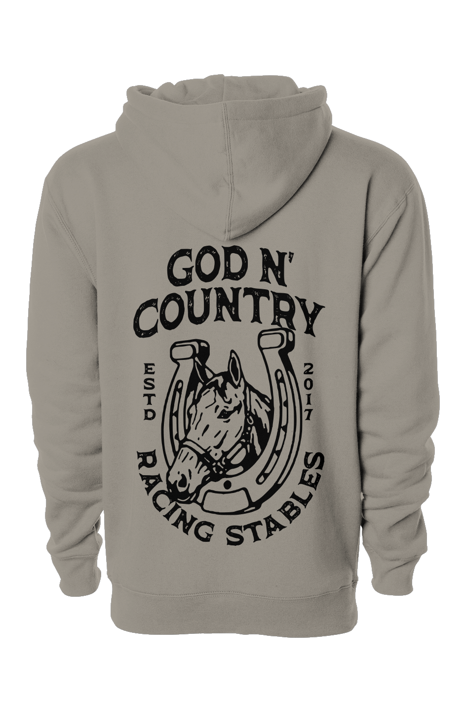 God N' Country Vintage Racing Stables Heavyweight Hoodie