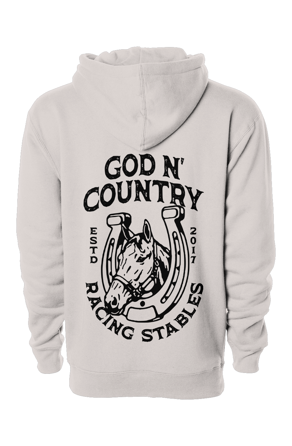 God N' Country Vintage Racing Stables Heavyweight Hoodie