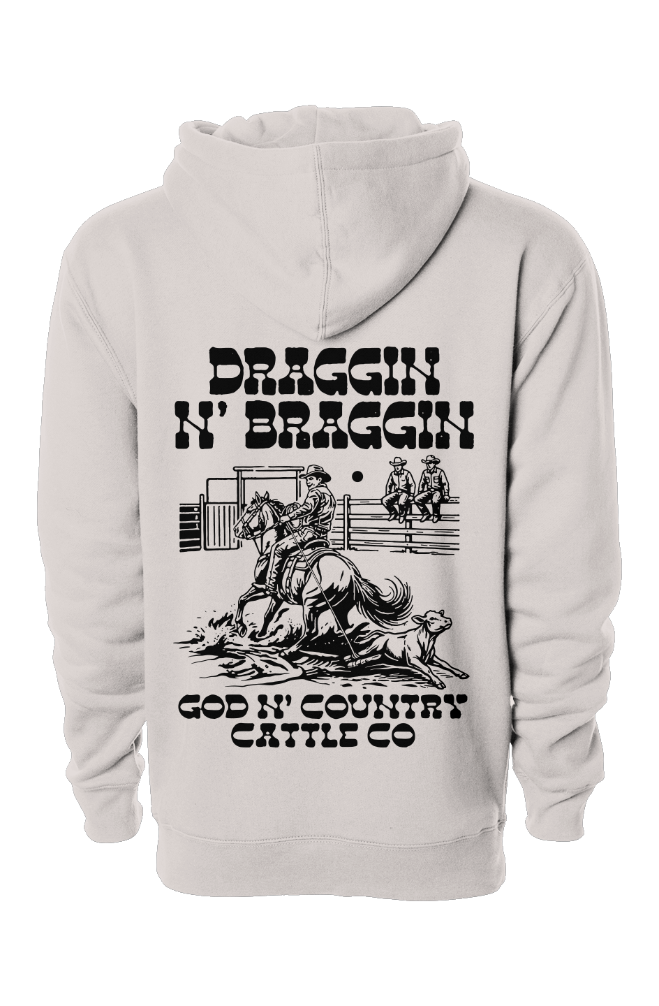 God N' Country Draggin Cattle Co Heavyweight Hoodie - hoodies - God N' Country