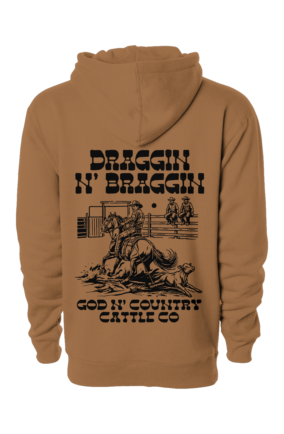 God N' Country Draggin Cattle Co Heavyweight Hoodie - hoodies - God N' Country