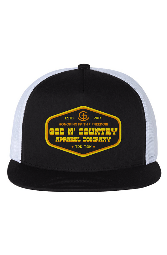 God N' Country Retro Badge Trucker Hat - hats - God N' Country