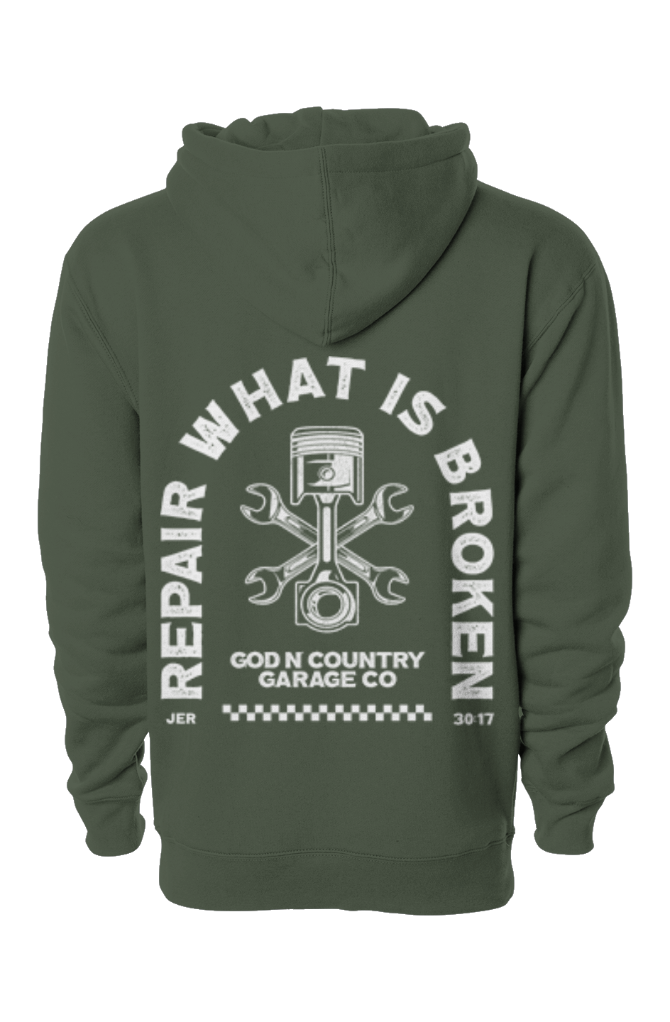 God N' Country Garage Co Repair Heavyweight Hoodie