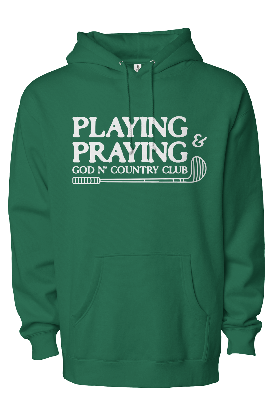 God N' Country Playing Praying Heavyweight Hoodie