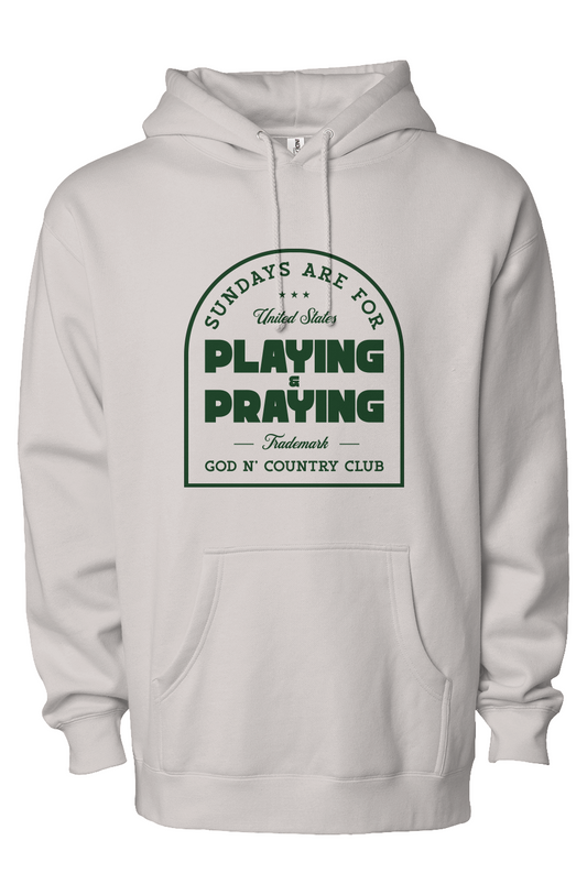 God N' Country Sunday Playing Praying Heavyweight Hoodie - hoodies - God N' Country