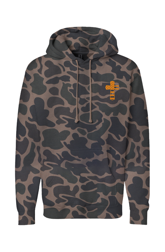 God N' Country Hi-Viz Faith & Loyalty Duck Camo Heavyweight Hoodie - hoodies - God N' Country