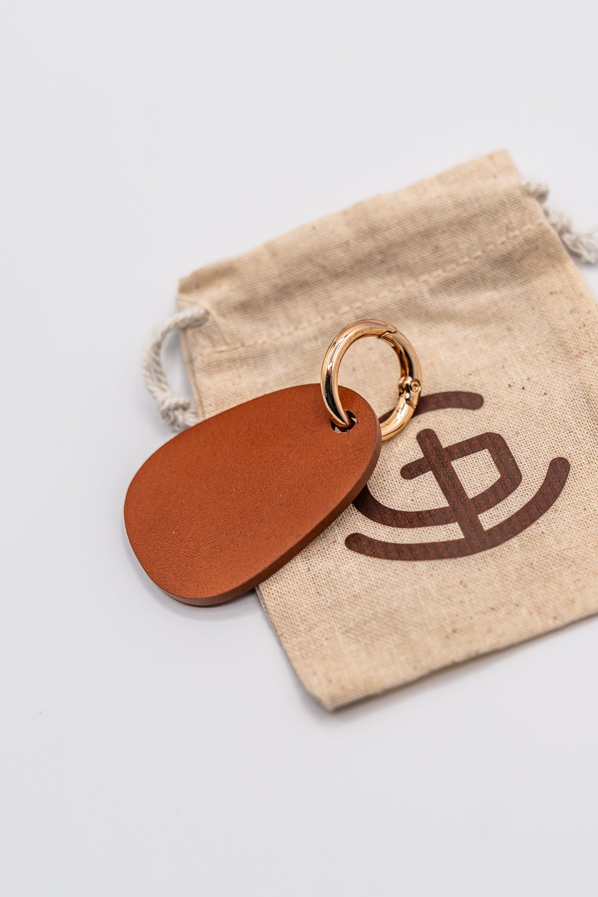 God N' Country Heritage Teardrop Leather Keychain