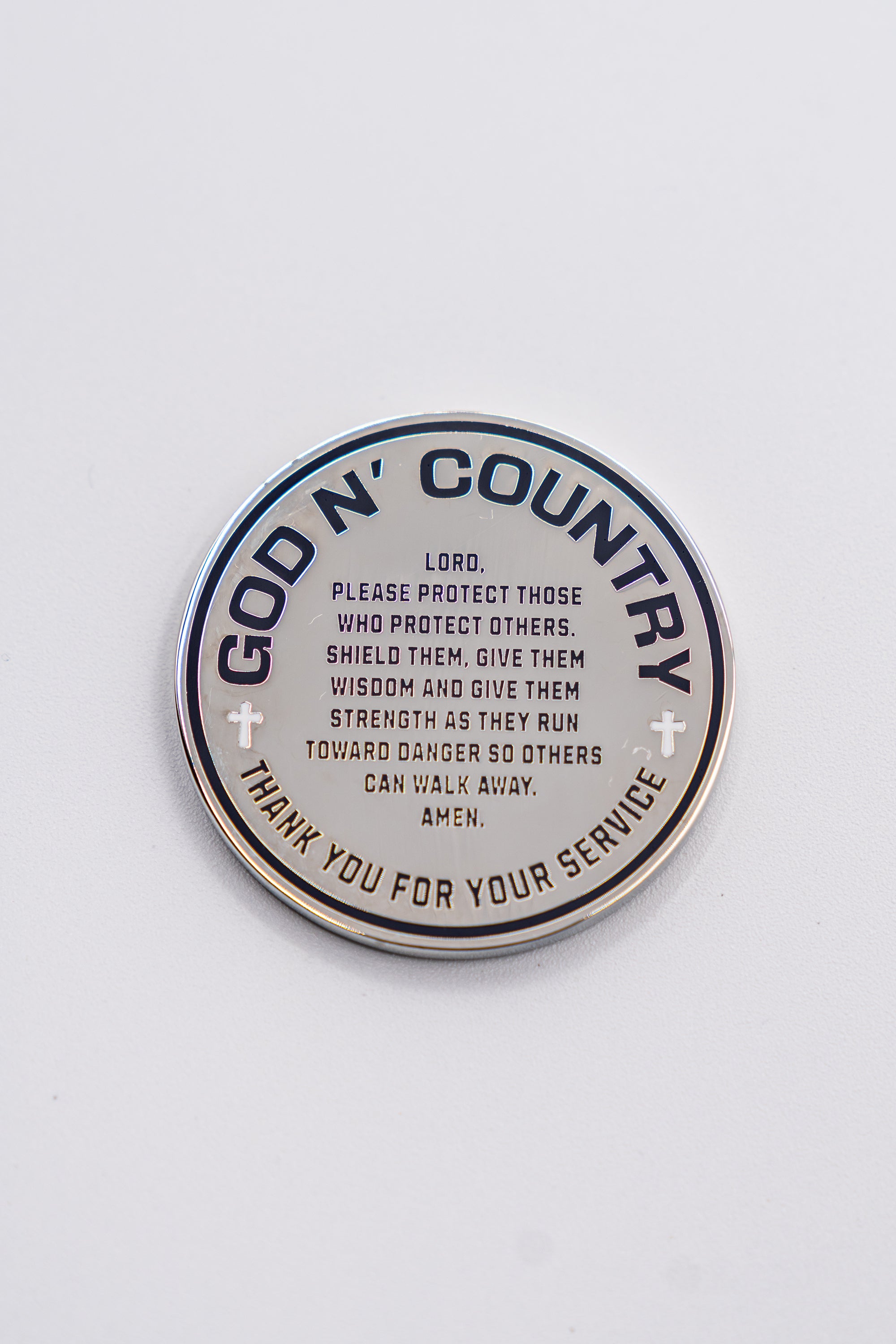 God N' Country Thank You For Your Service Custom Challenge Coin