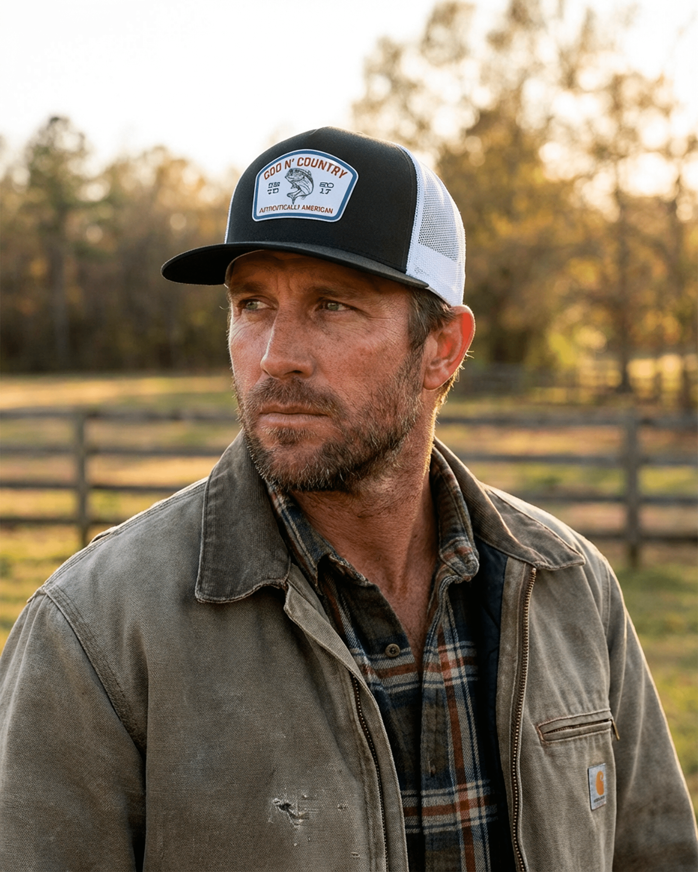 God N Country Bass Hat Trucker Hat - hats - God N' Country