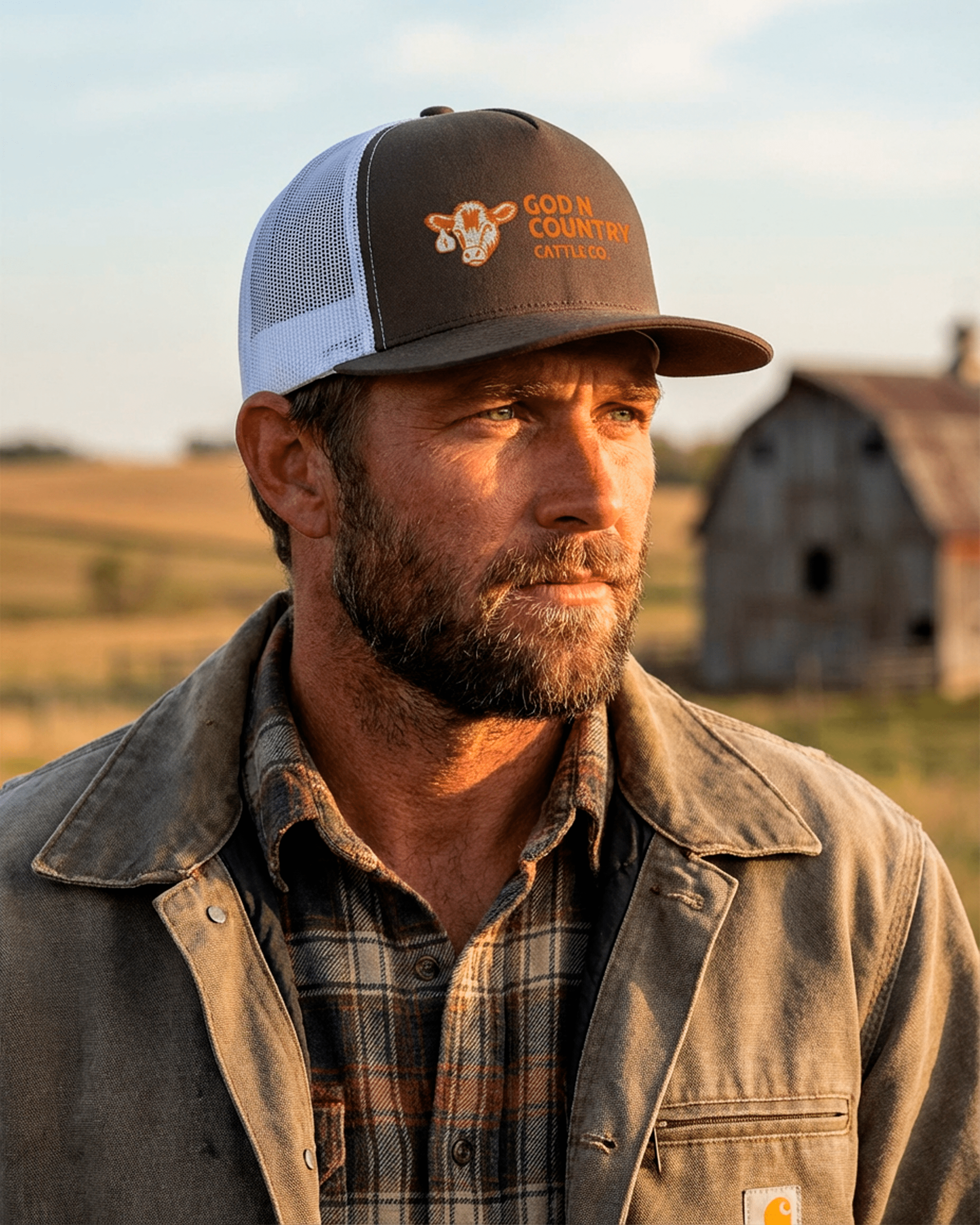 God N Country Cattle Co Trucker Hat - hats - God N' Country