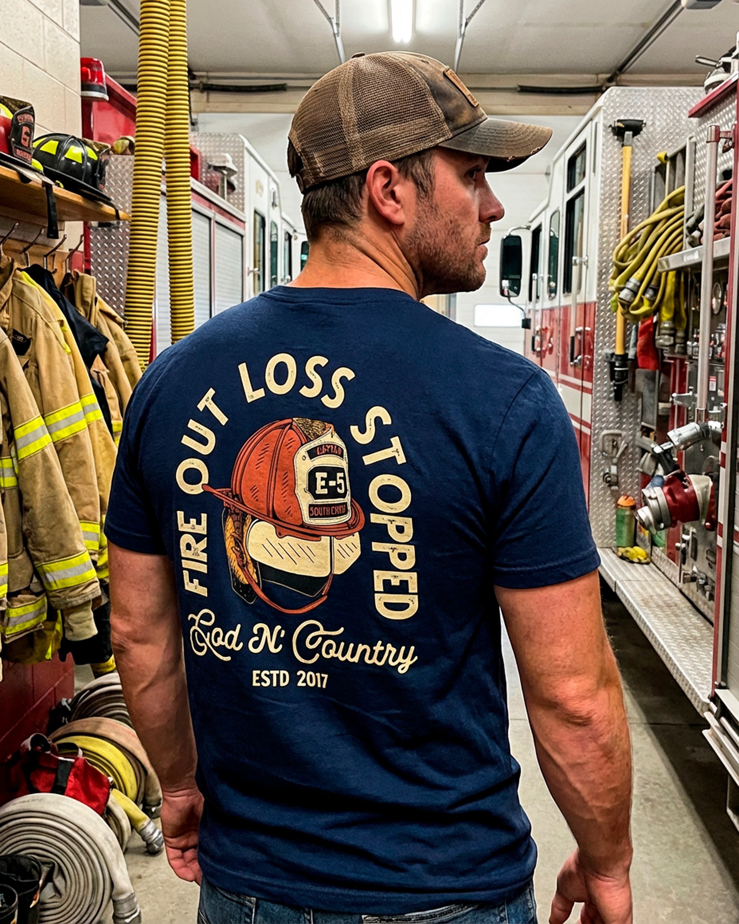 God N Country FOLS Helmet Tee - tshirts - God N' Country