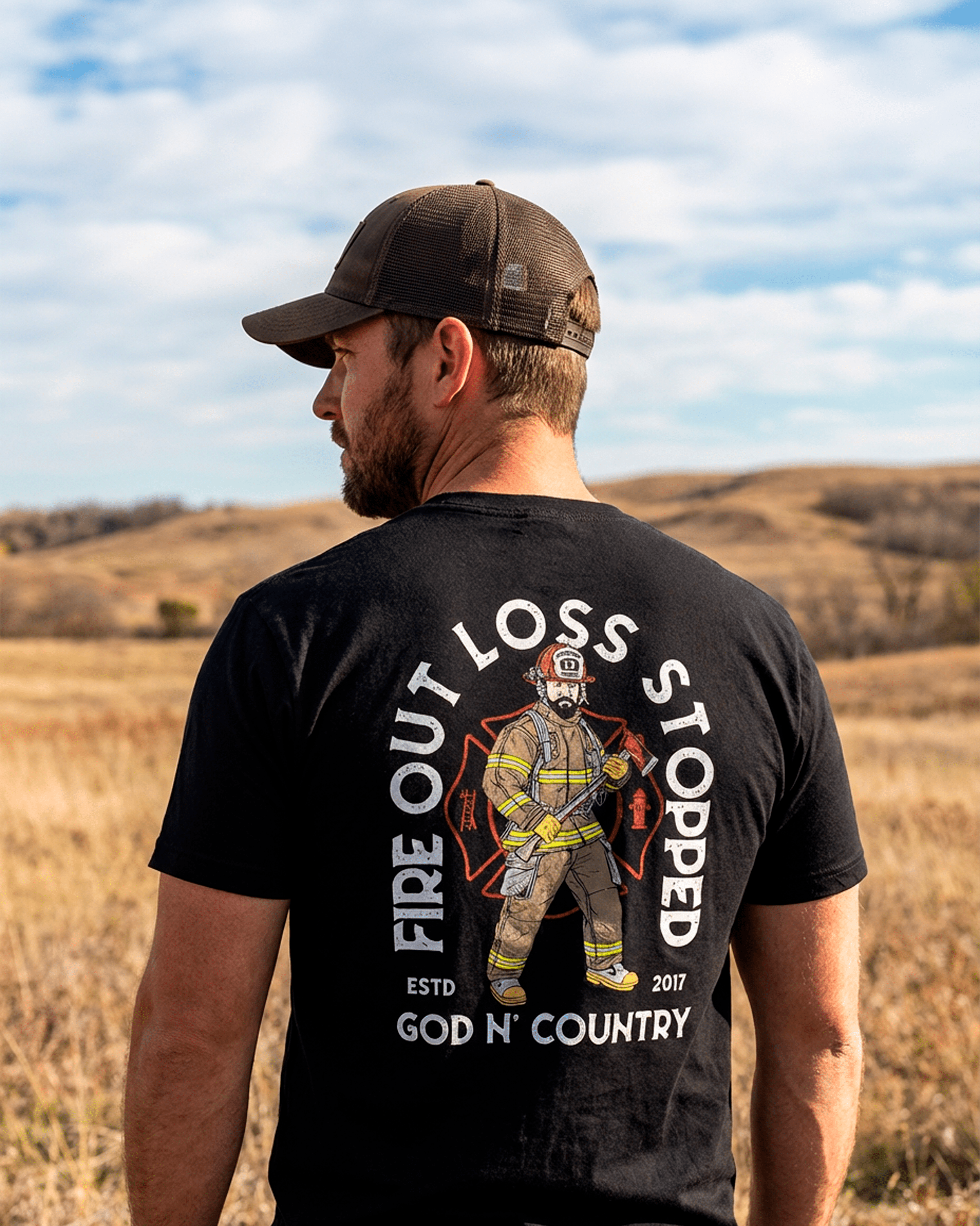 God N' Country FOLS Fireman Everyday Tee - tshirts - God N' Country