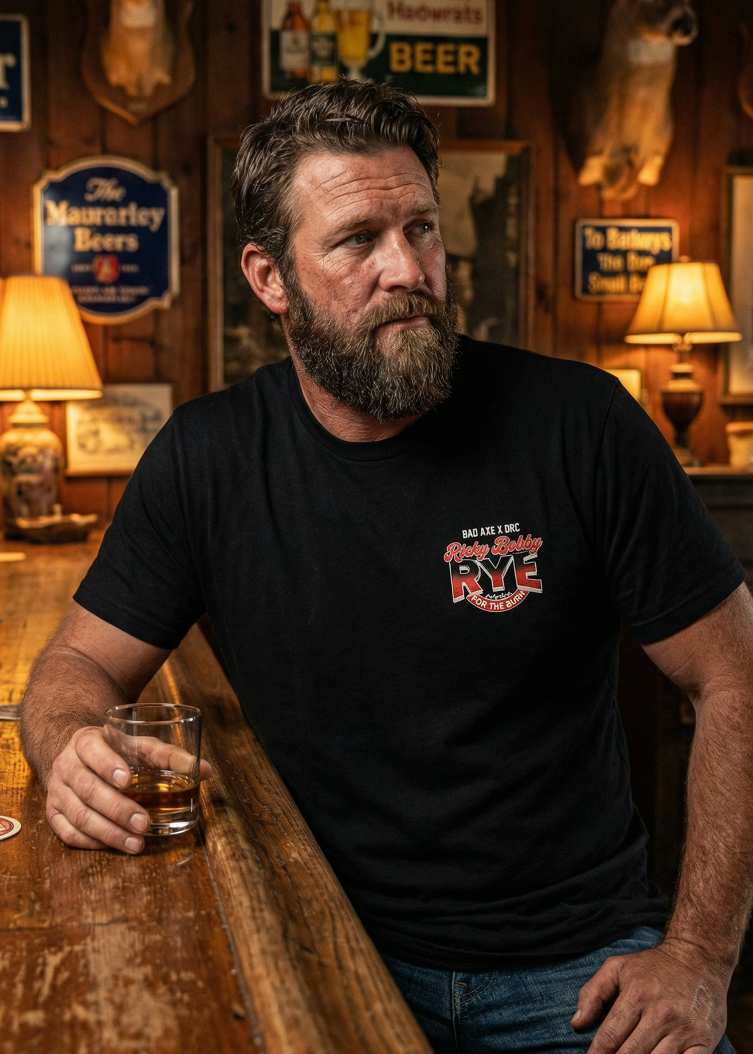 Bad Axe Bourbon For the Burn Charity Tee
