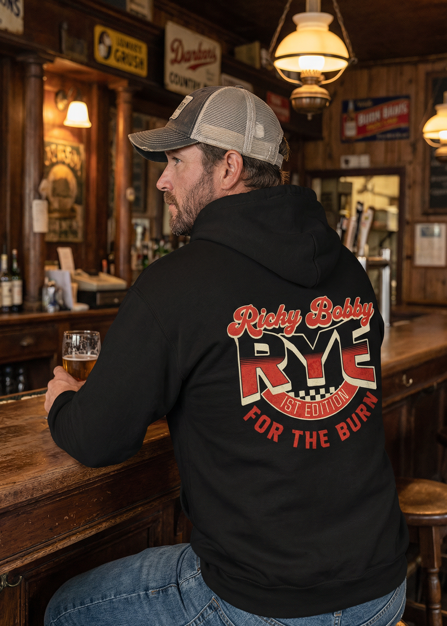 Bad Axe Bourbon For the Burn Charity Hoodie