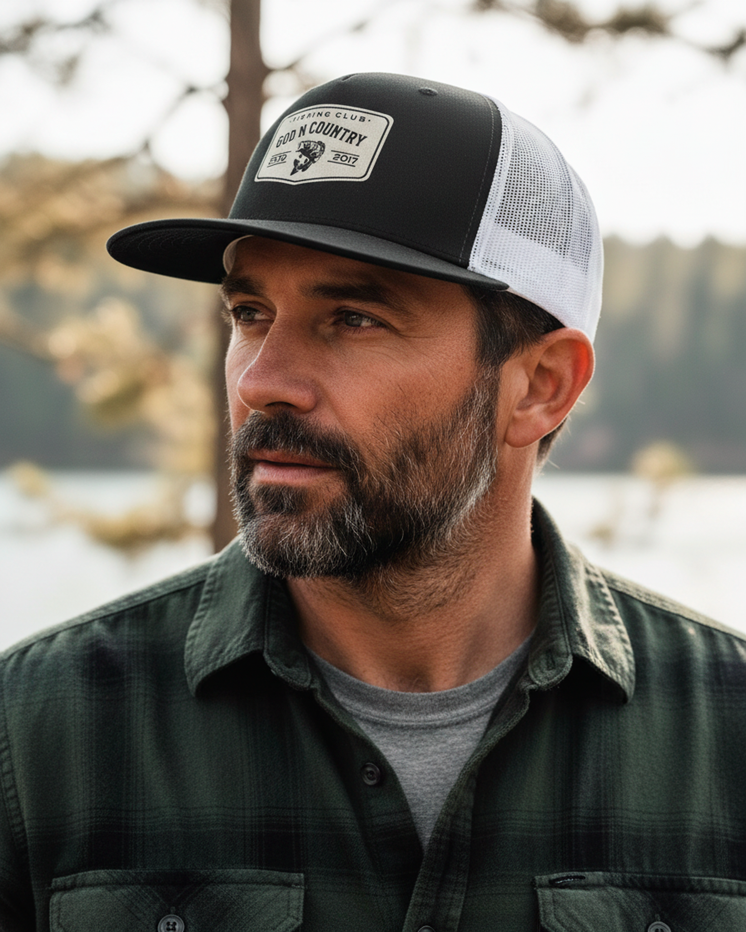 God N Country Fishing Club Trucker Hat