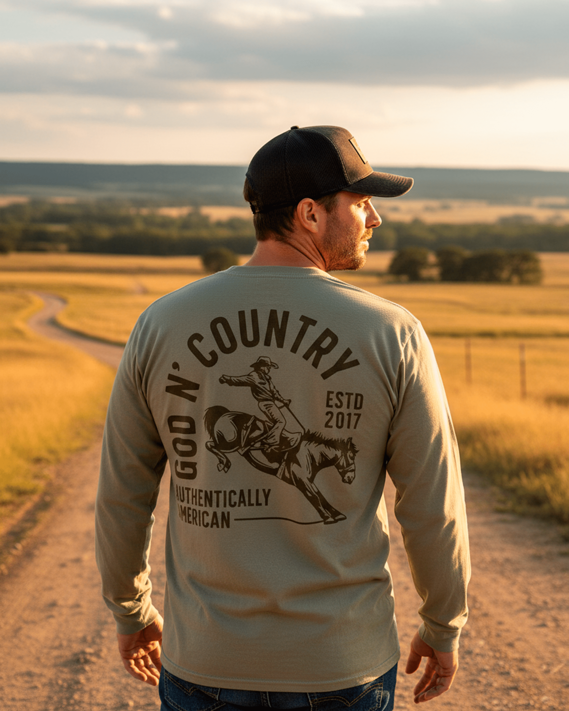 God N Country Rodeo Long Sleeve Tee - long sleeves - God N' Country