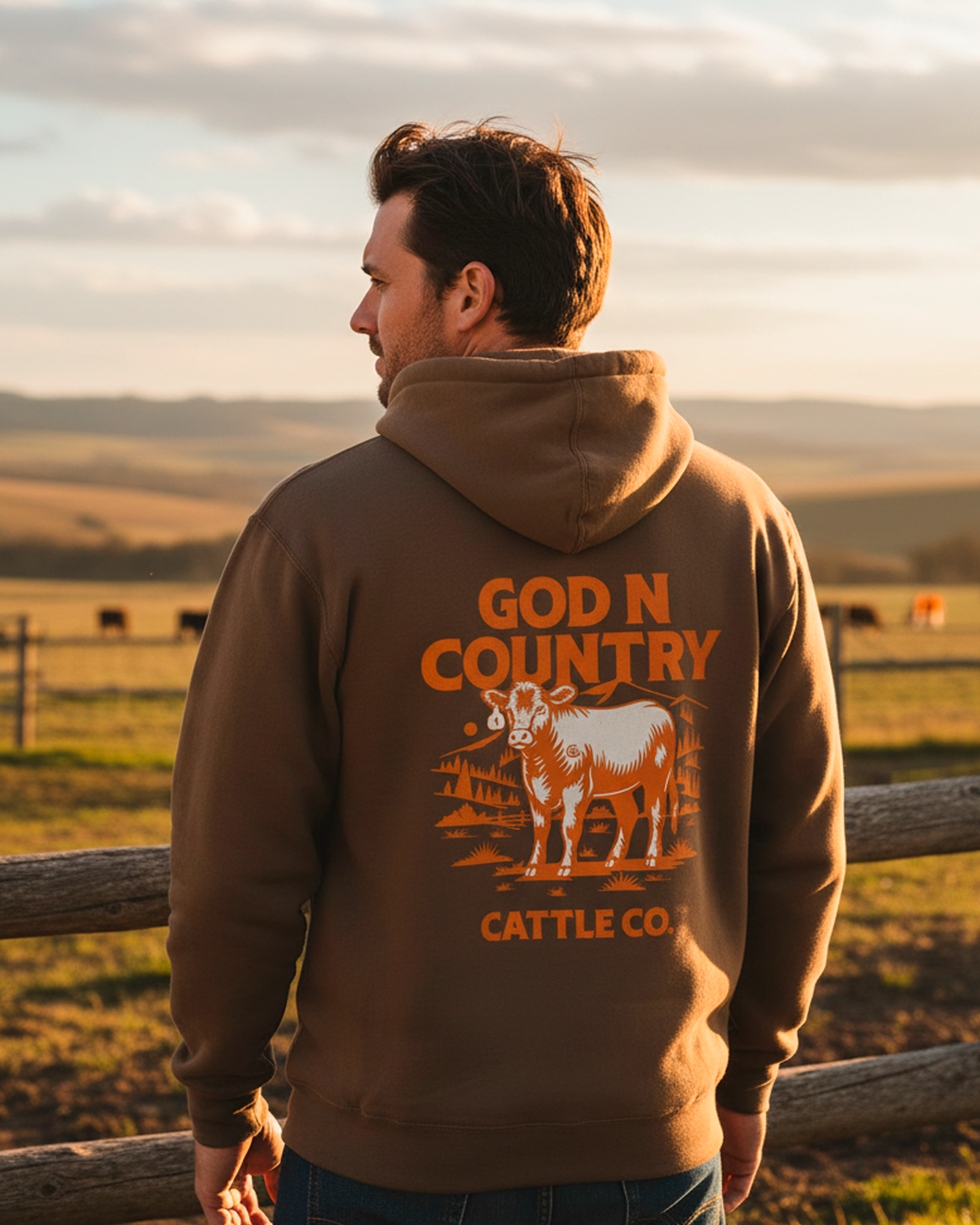 God N Country Cattle Co Hoodie