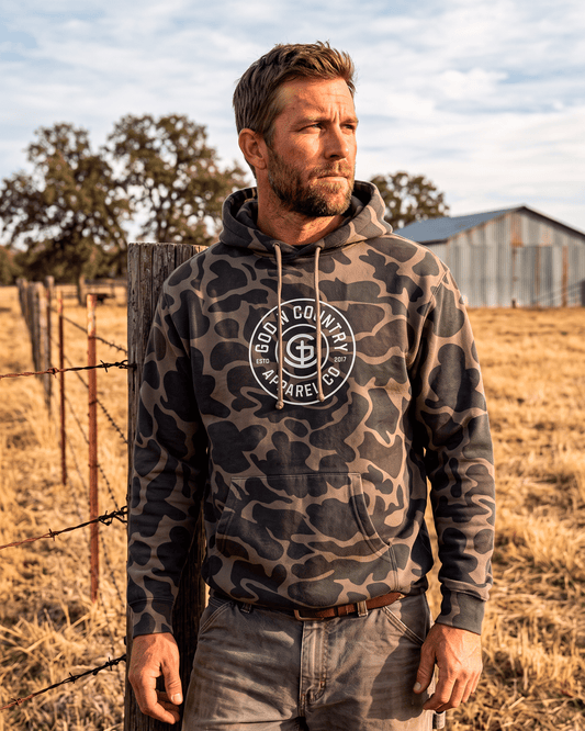 God N' Country Circle Brand Duck Camo Heavyweight Hoodie - hoodies - God N' Country