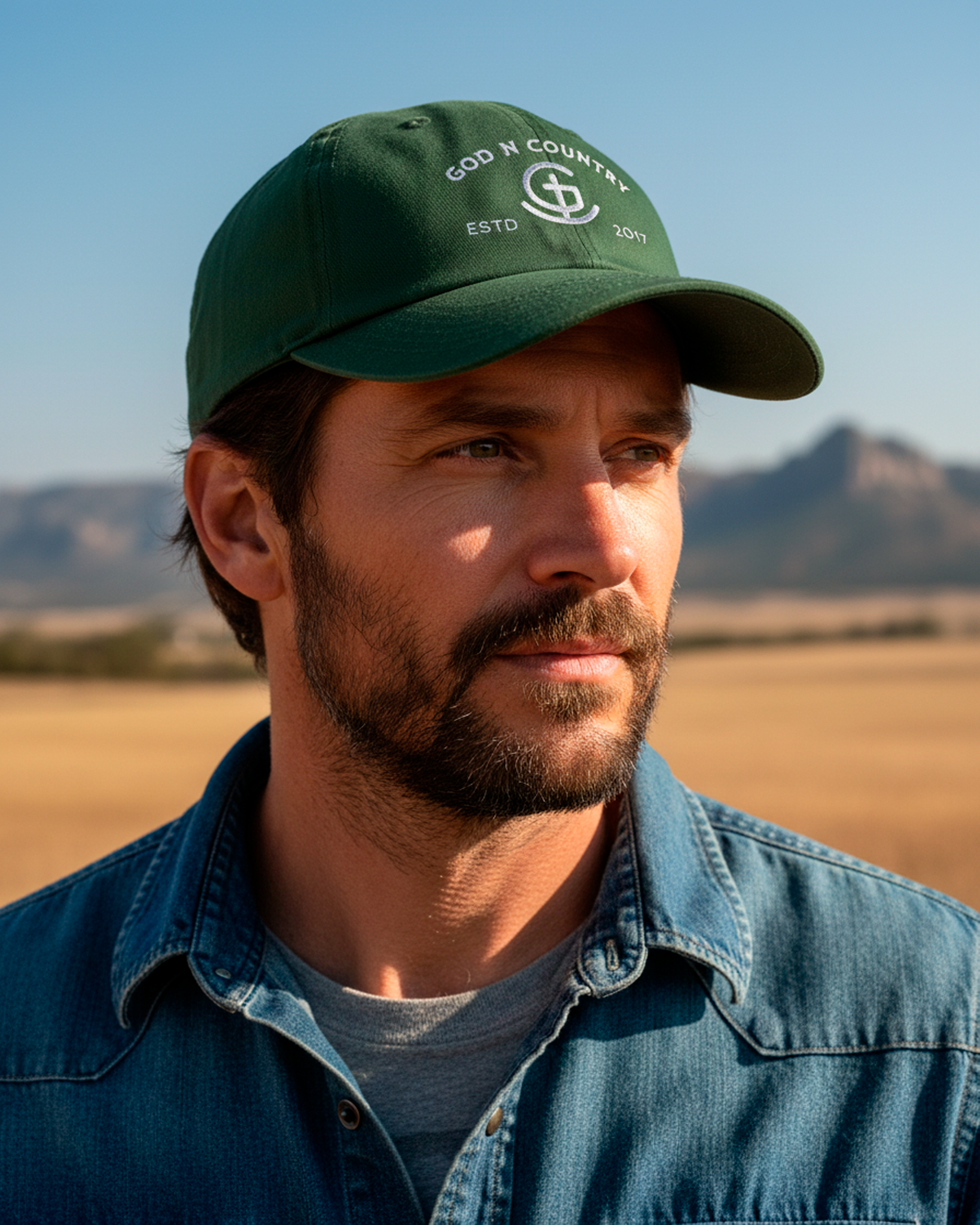 God N Country Embroidered Dad Hat