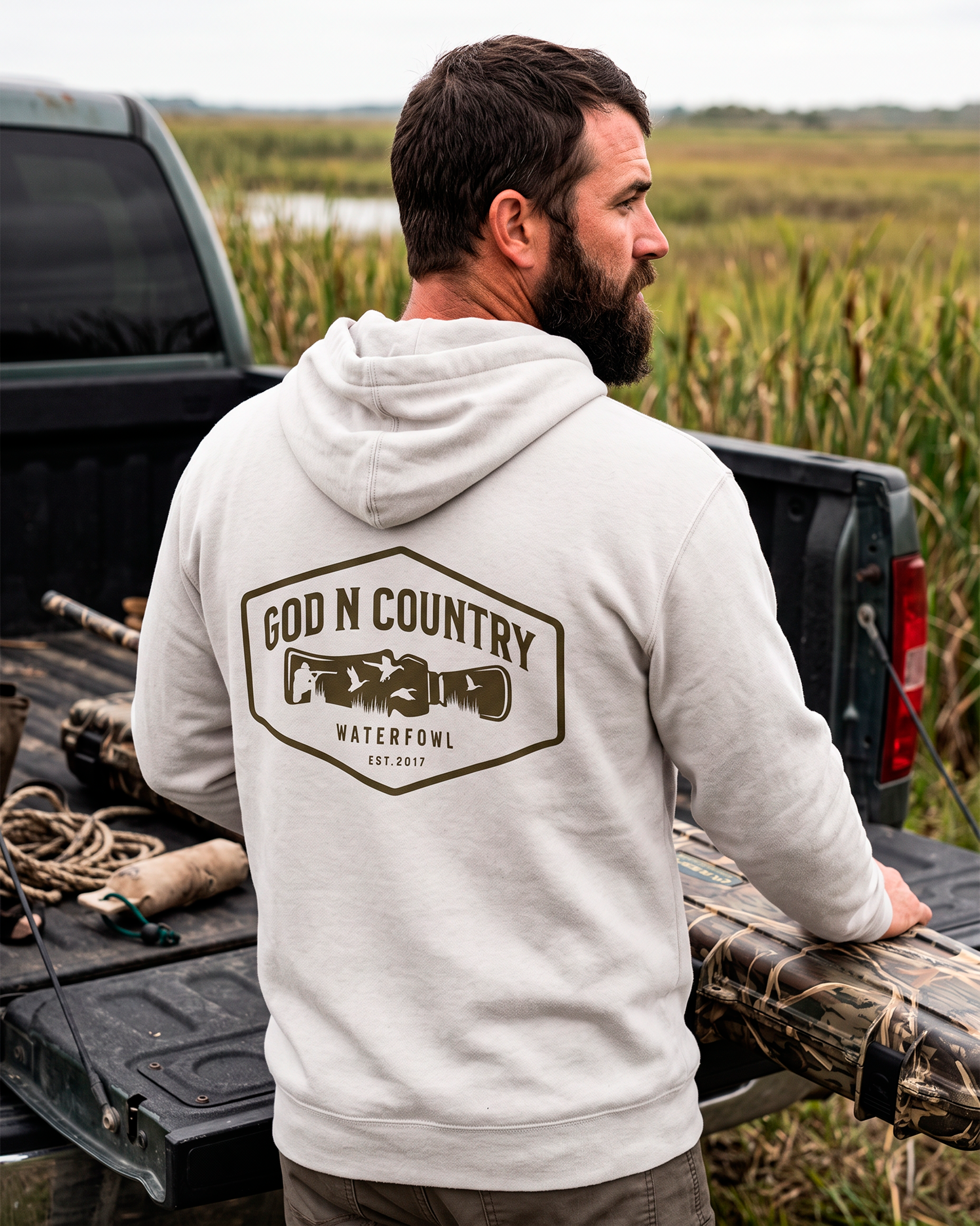 God N' Country Duck Call Heavyweight Hoodie