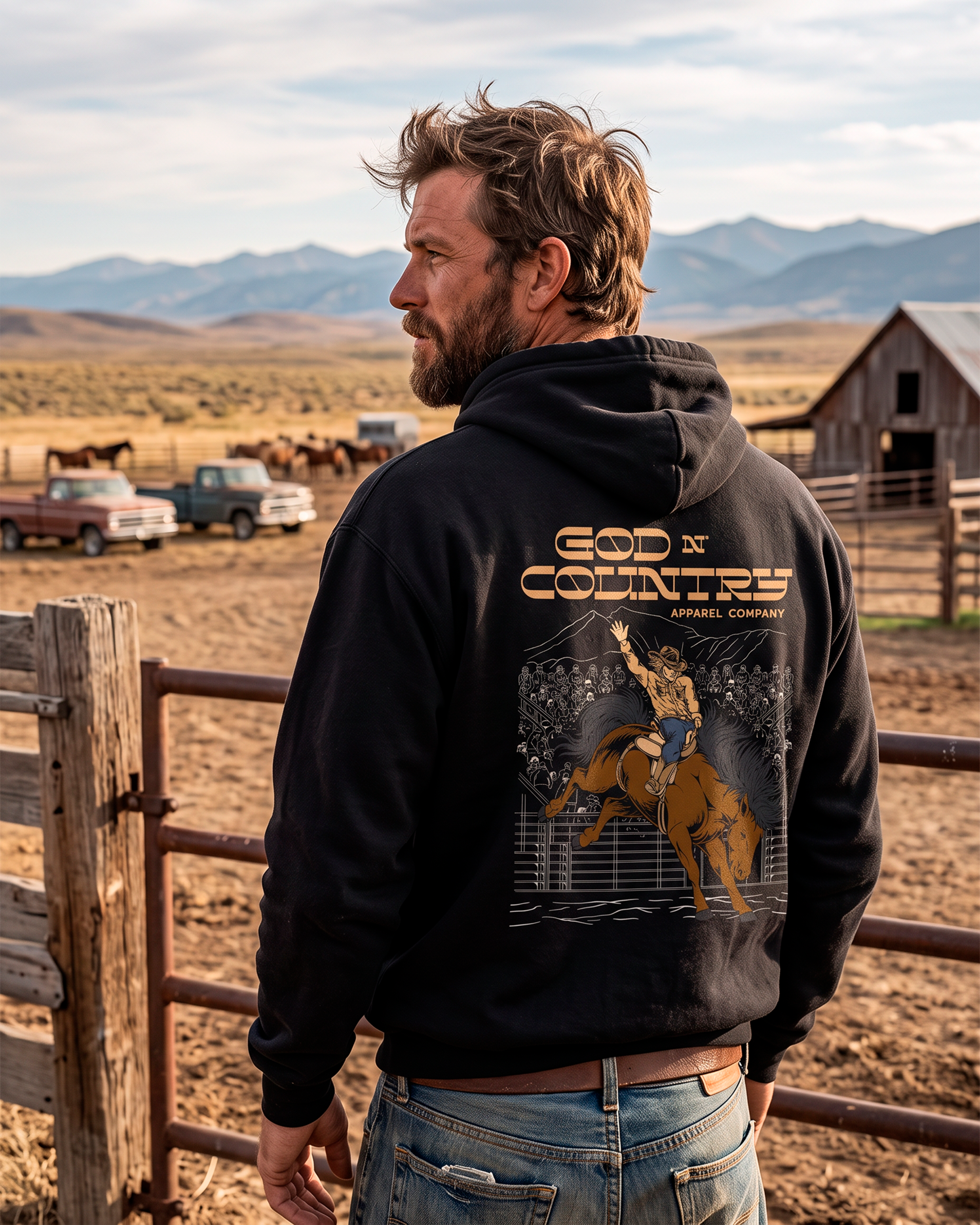 God N' Country Rodeo Heavyweight Hoodie