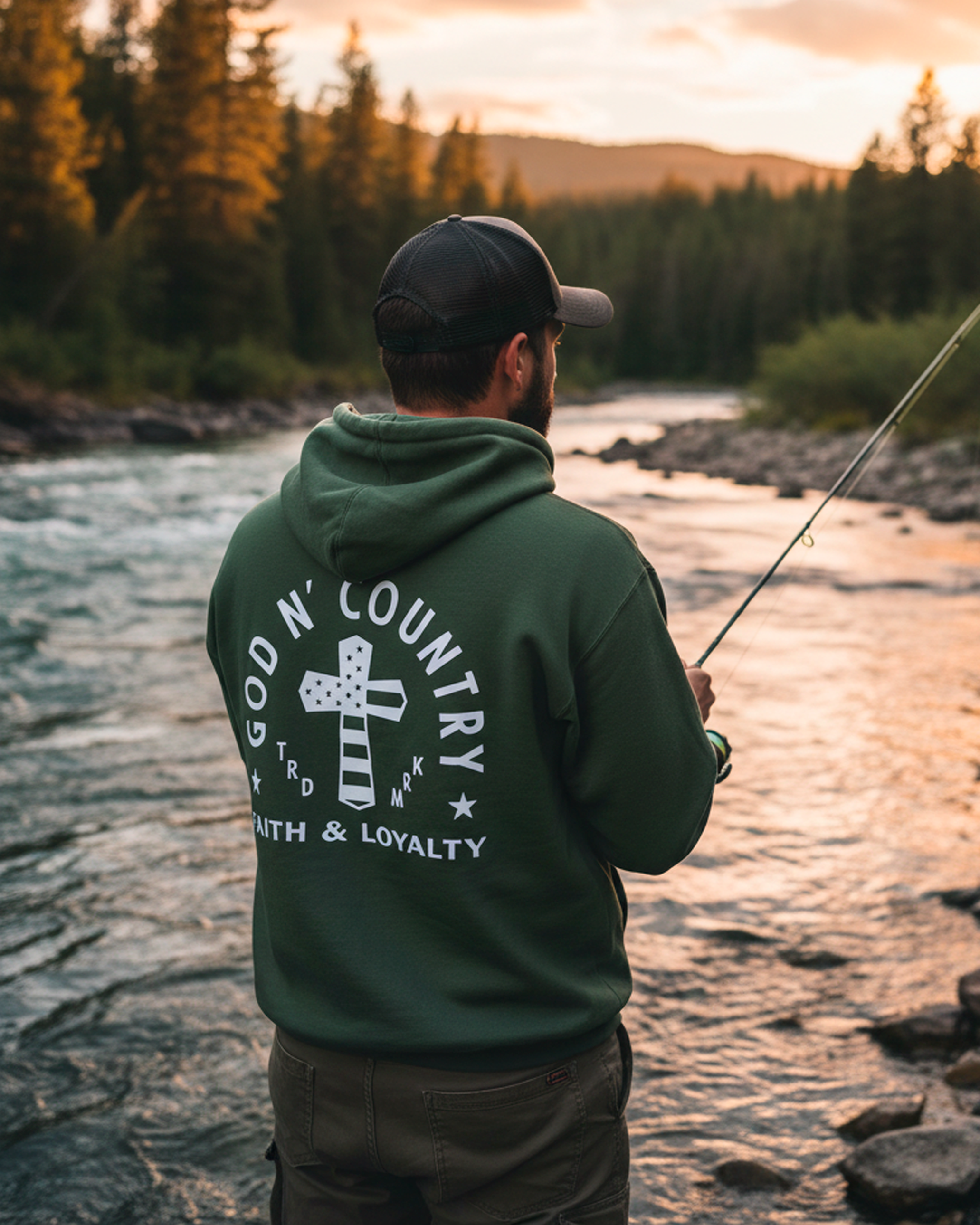God N' Country Faith Loyalty Heavyweight Hoodie