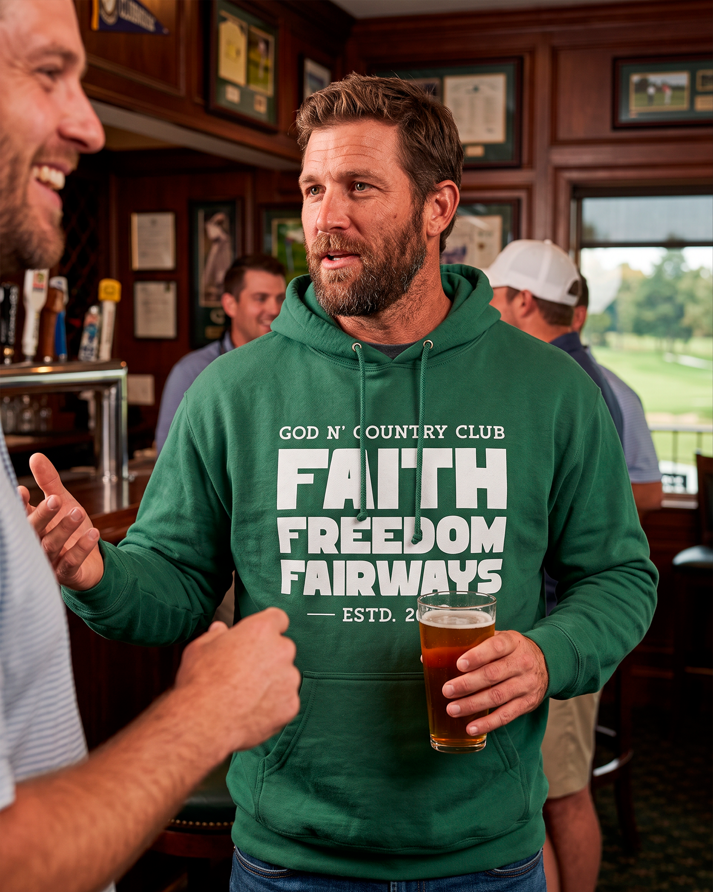 God N' Country Faith Freedom Fairways Heavyweight Hoodie