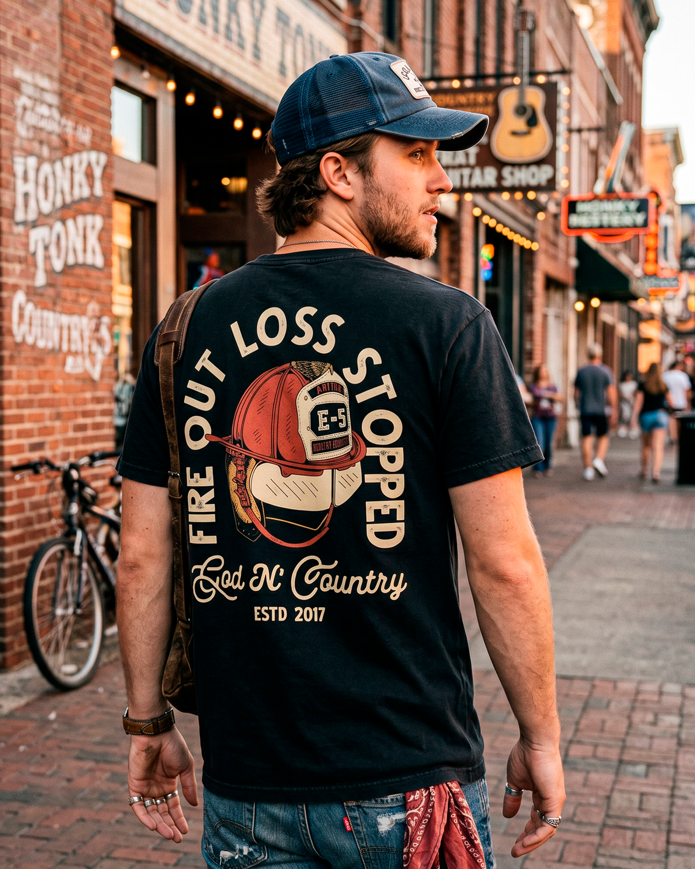 God N' Country Vintage FOLS Heavy Tee