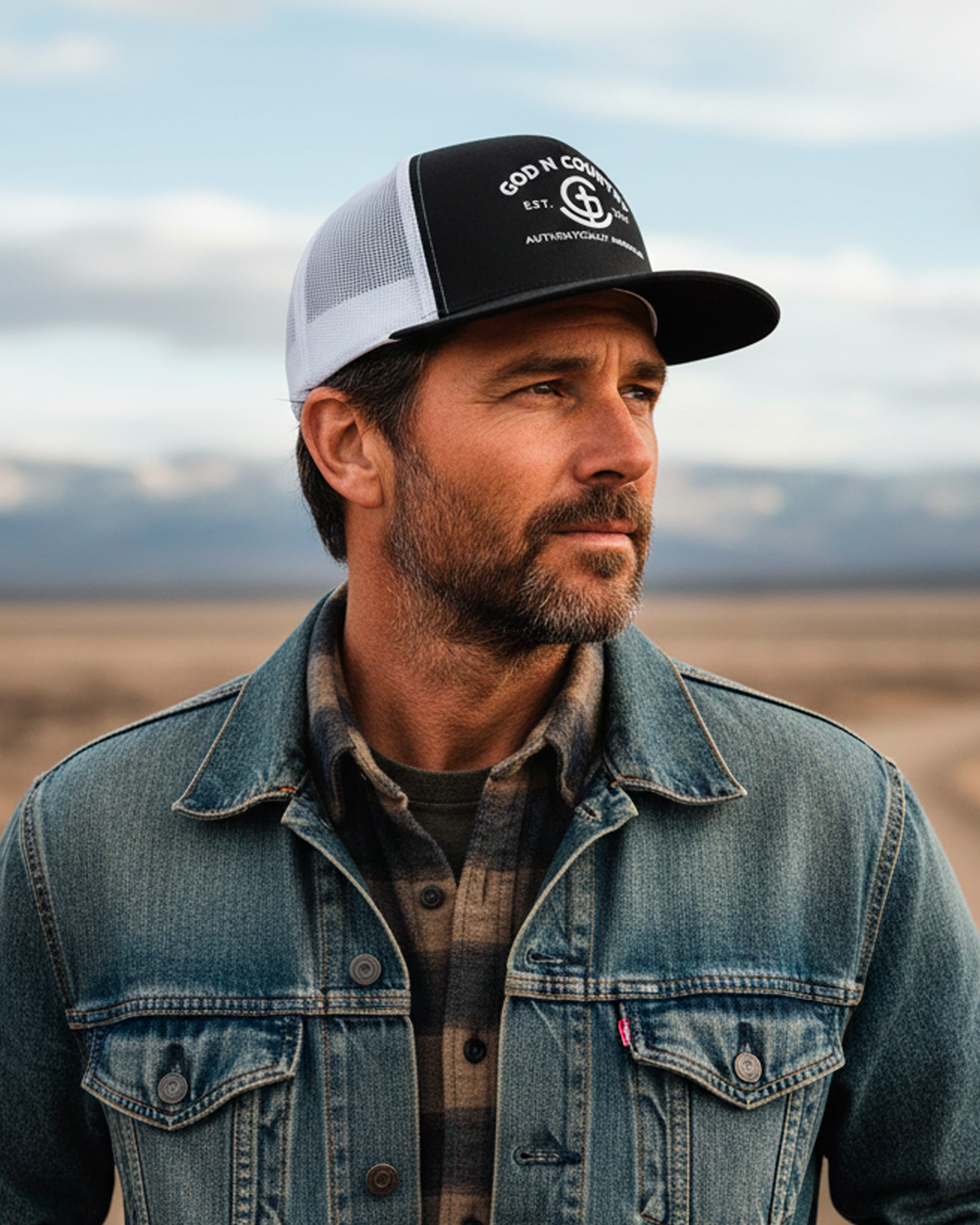 God N Country Signature Brand Trucker Hat