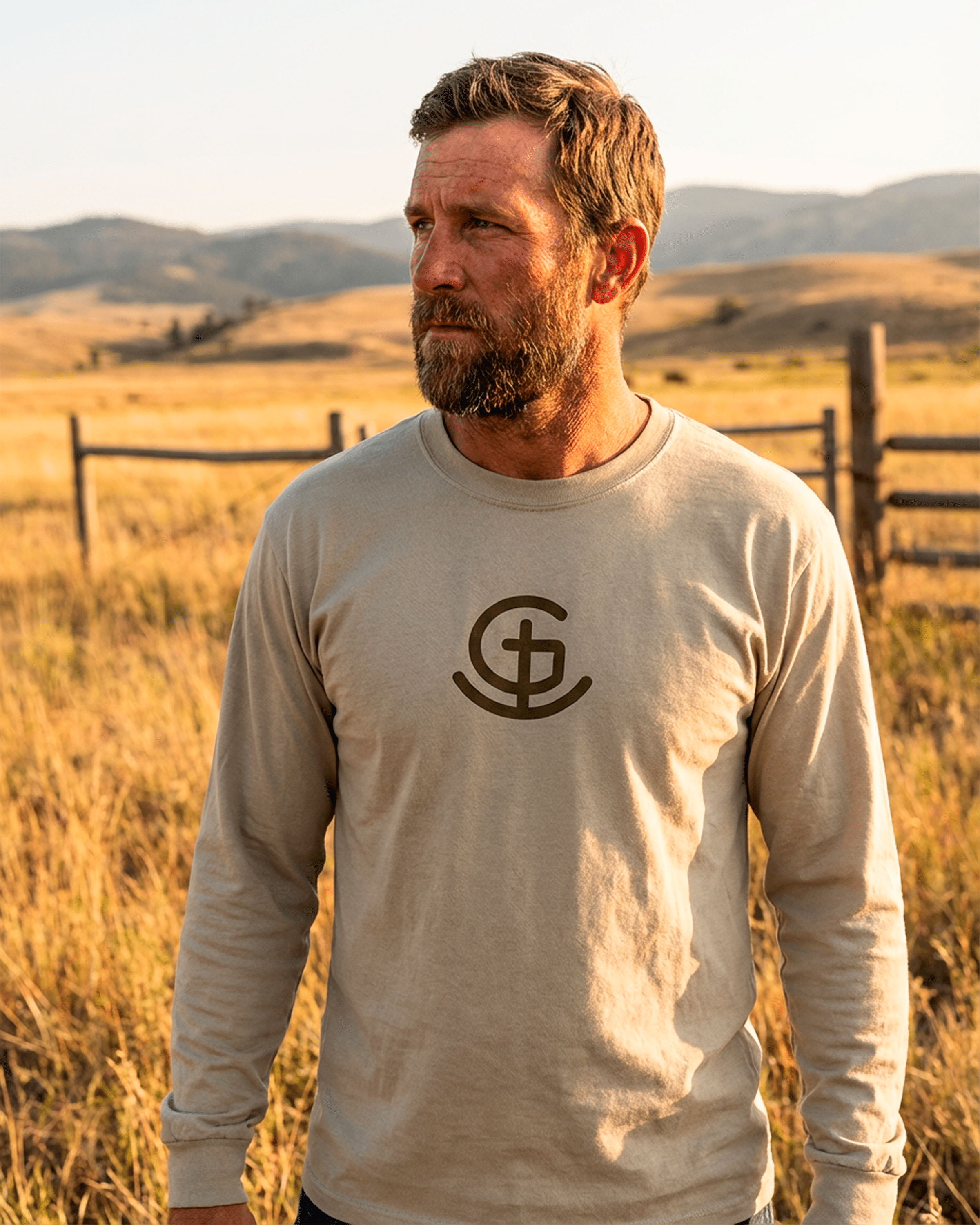 God N Country Large Brand Long Sleeve Tee - long sleeves - God N' Country