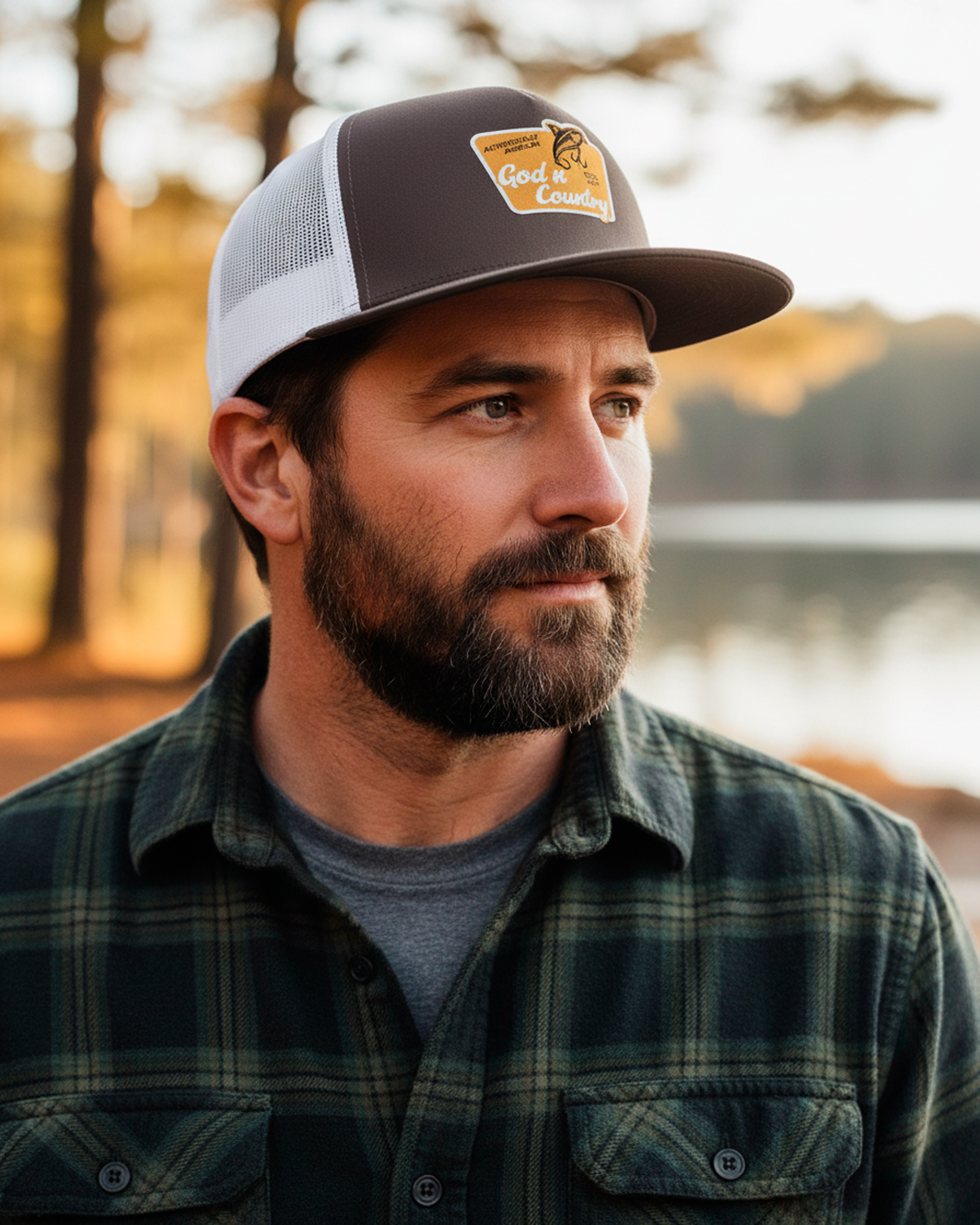 God N Country Lure Trucker Hat