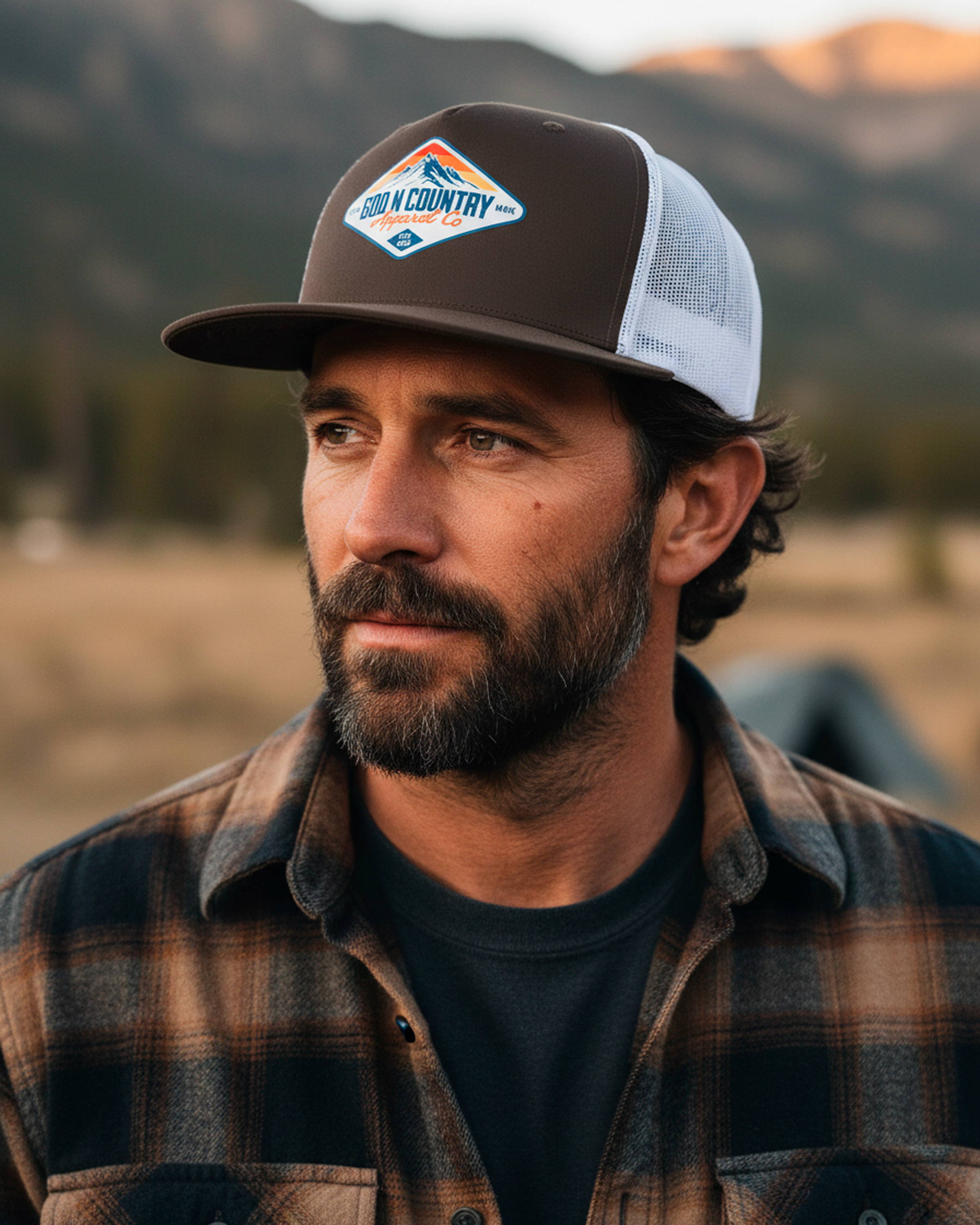 God N Country Mountain Trucker Hat