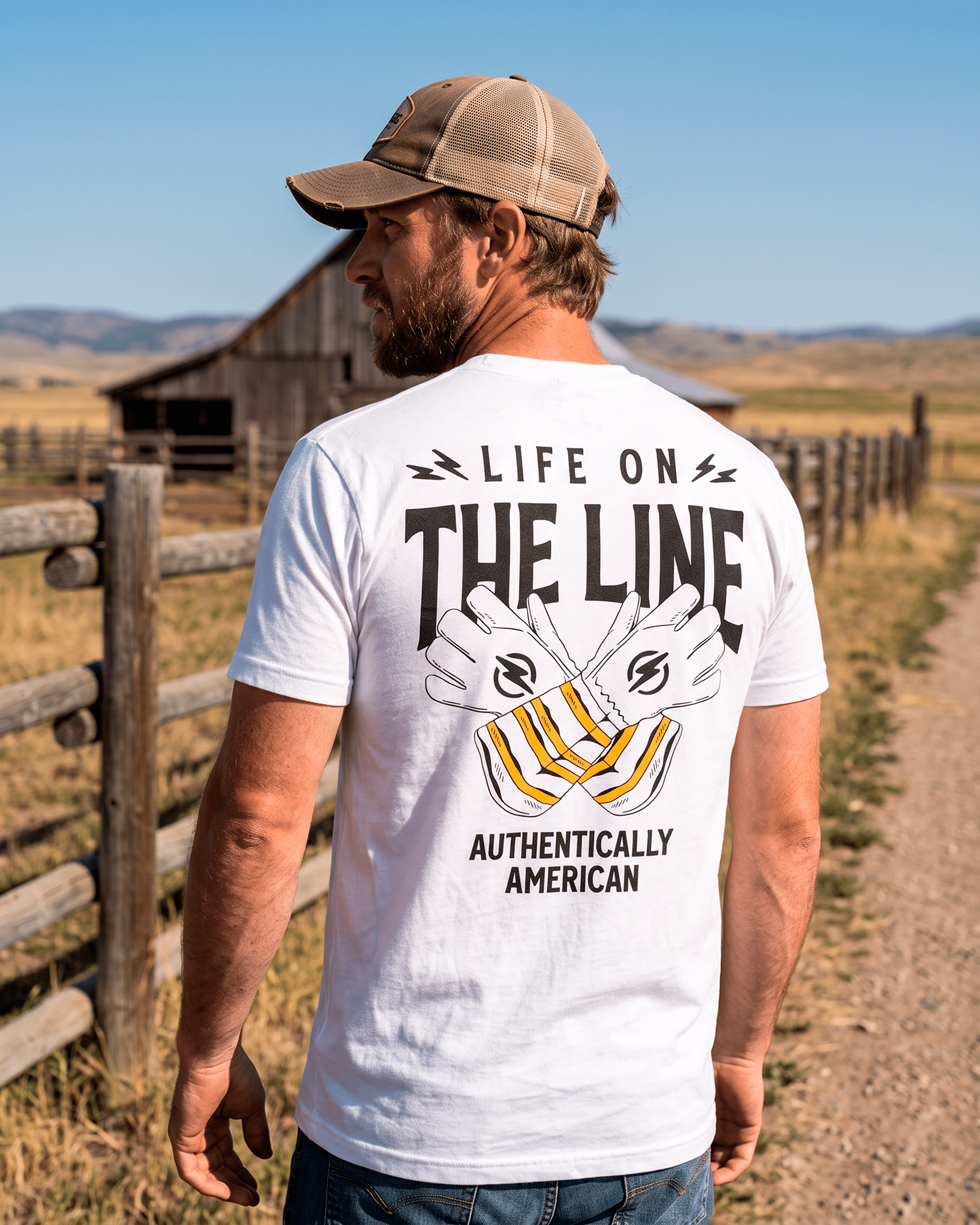 God N' Country Life on the Line Everyday Tee - tshirts - God N' Country