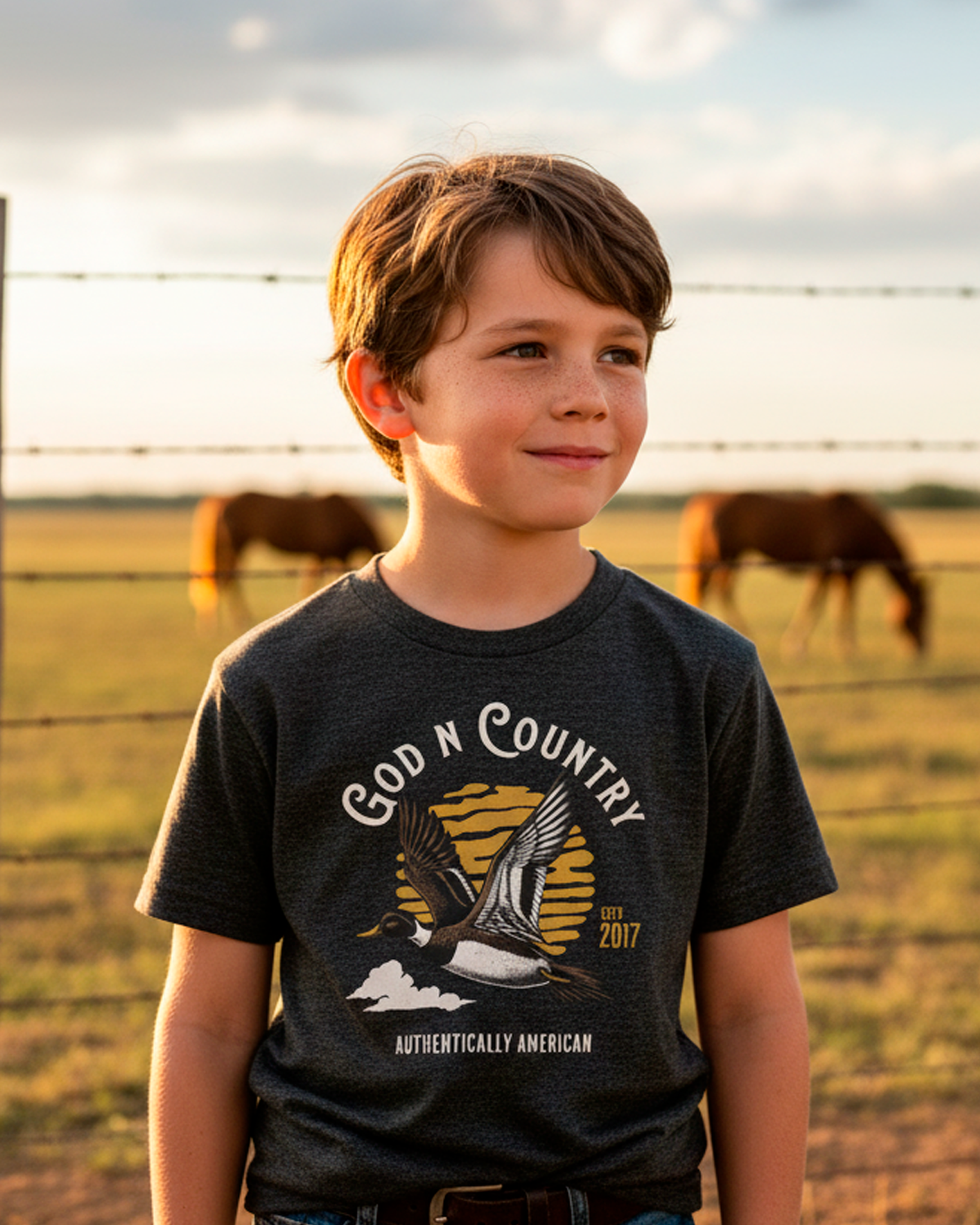 God N Country Youth Pintail Tee