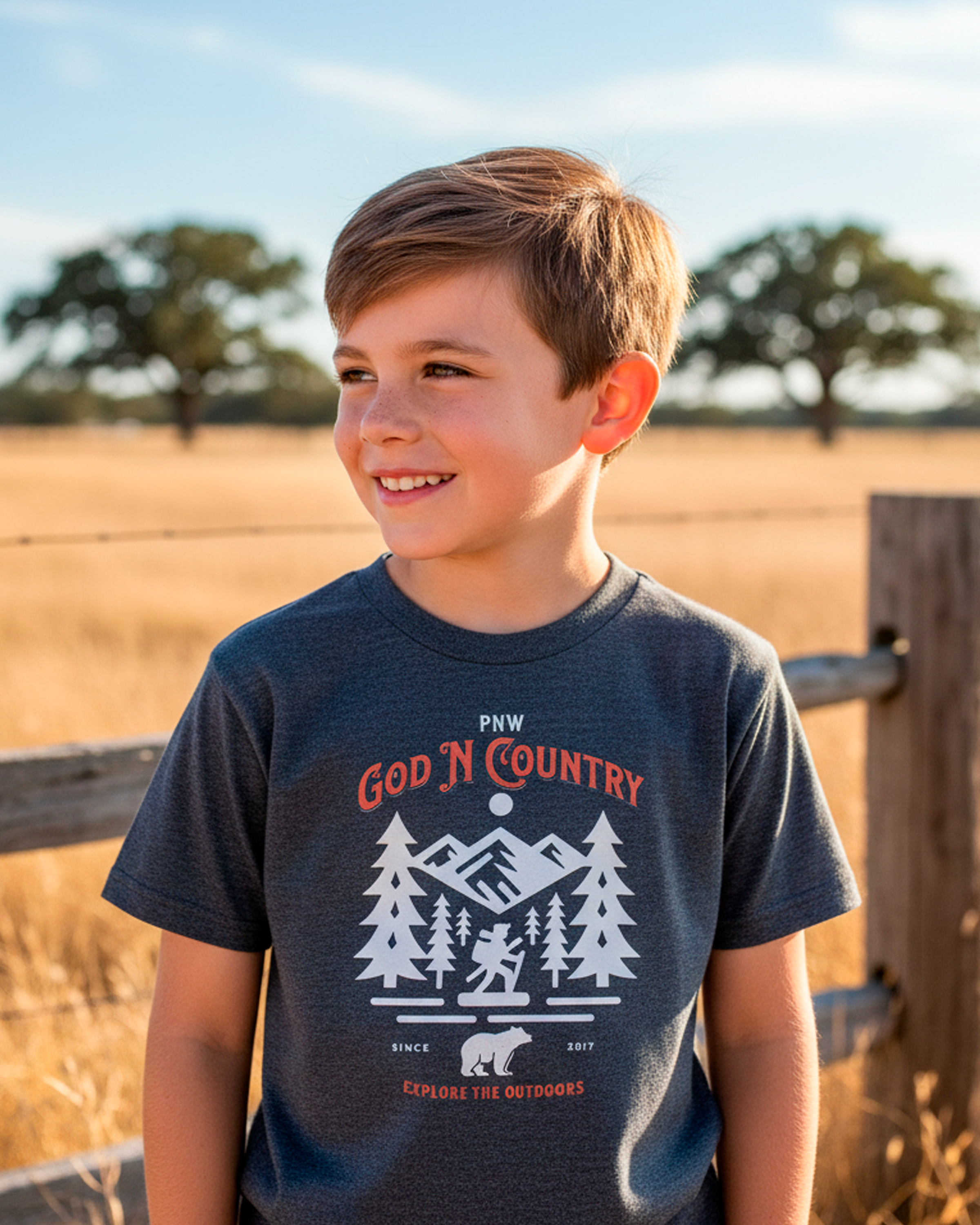 God N Country Youth PNW Tee