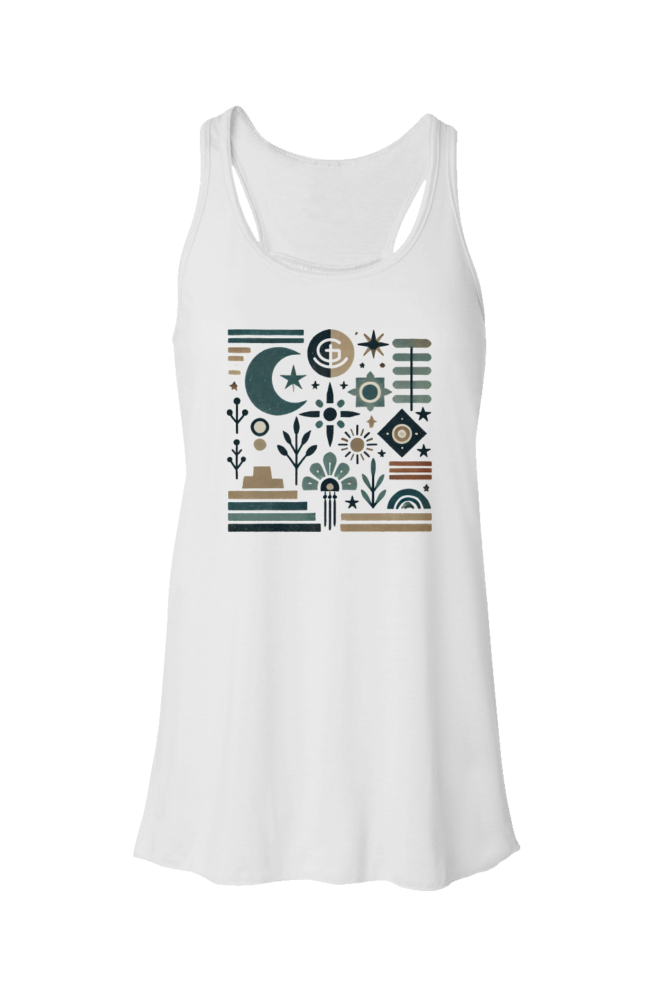 God N Country Moonlit Desert Racerback Tank