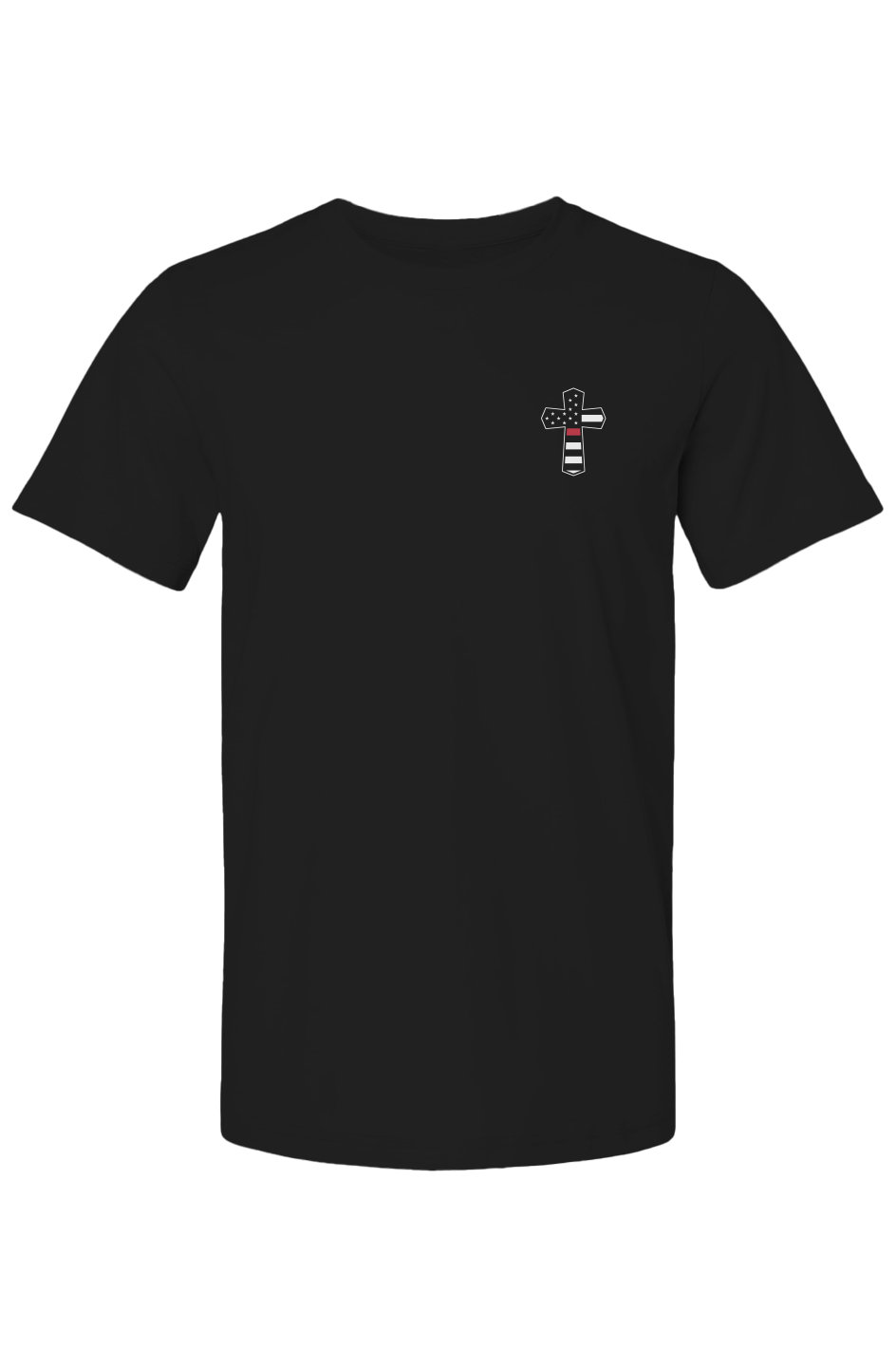 God N Country Protect Red Line Dark T-Shirt