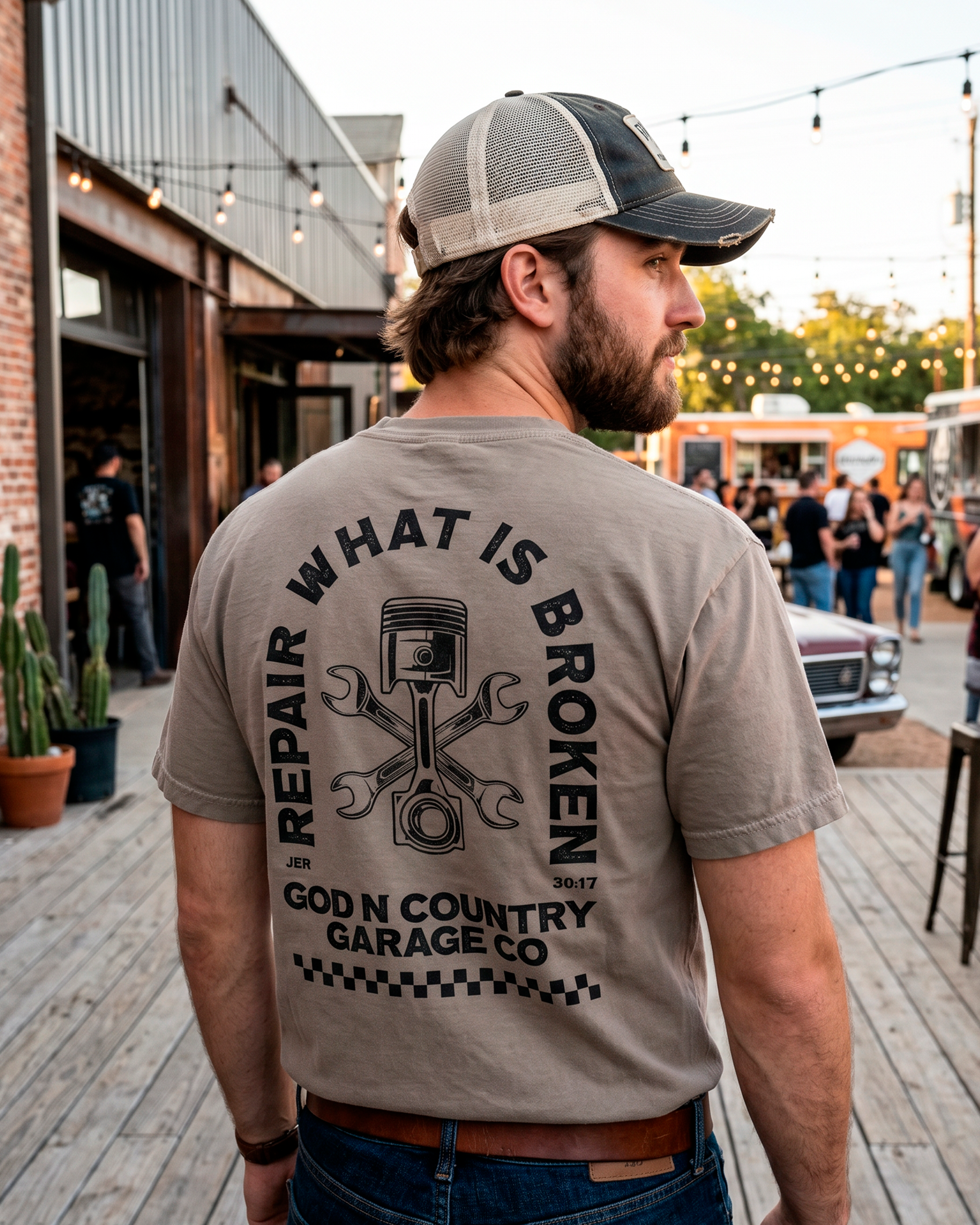 God N' Country Vintage Repair Heavy Tee