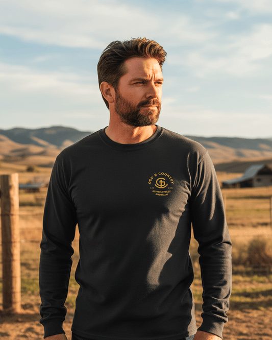 God N Country Signature Long Sleeve Tee - long sleeves - God N' Country